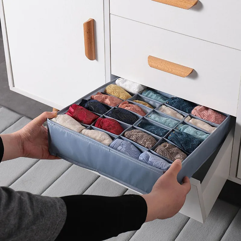 Socks Organizer Storage Box Cabinet Drawer Organizer Underwear Bra Storage Box For Clothes Wardrobe Organizer Cabinet Separator