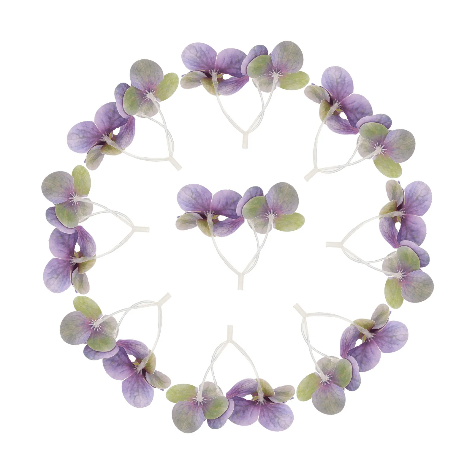 

50Pcs Lifelike Artificial Hydrangea Flower Heads Small Silk Flowers for Wedding and Crafts Artificial Flowers Head