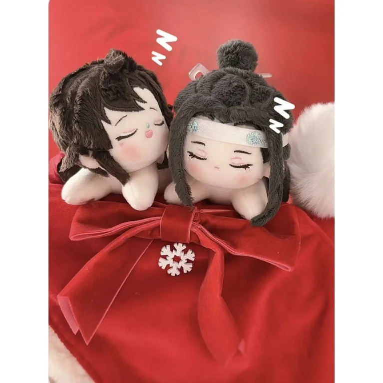 El Untamed Lan Wangji Wei Wuxian Yibo Xiao Zhan Mo Dao Zu Shi MDZS Felpa 10cm Cuerpo De Muñeca