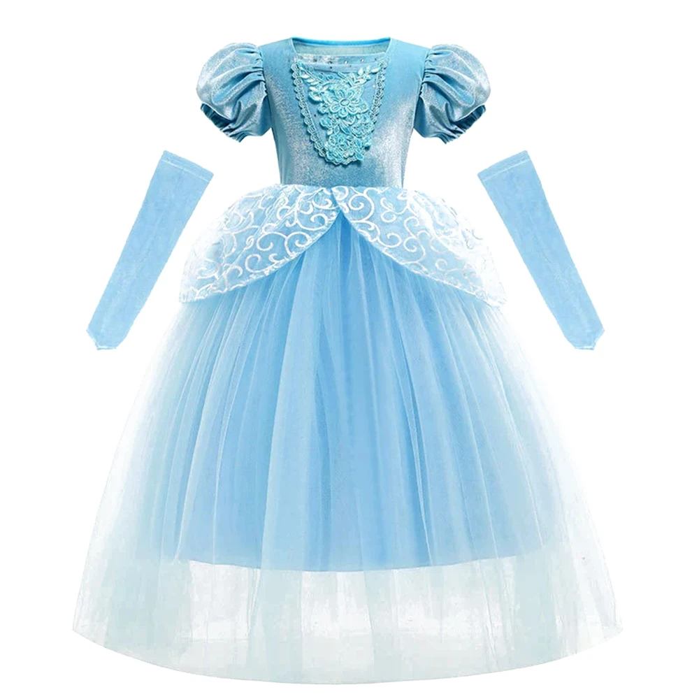 Kids Cinderella Ball Gown Toddler Formal Party Dress For Girls Princess Pageant Carnival Christmas Outfit
