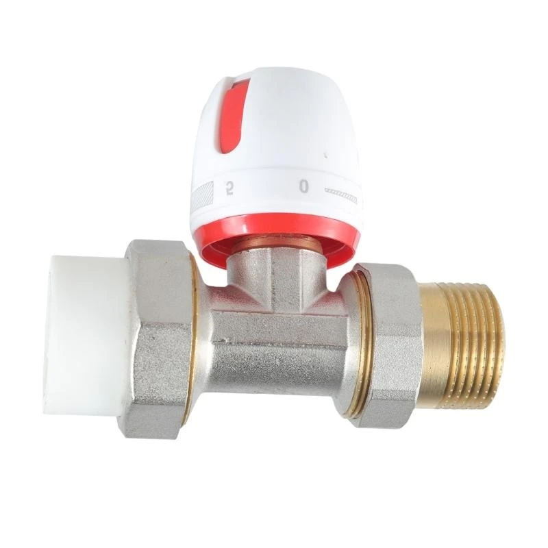 E15A Heating Thermostat Corner Radiator Valves Manual Control with Protections Home Heating Systems Simple Installation