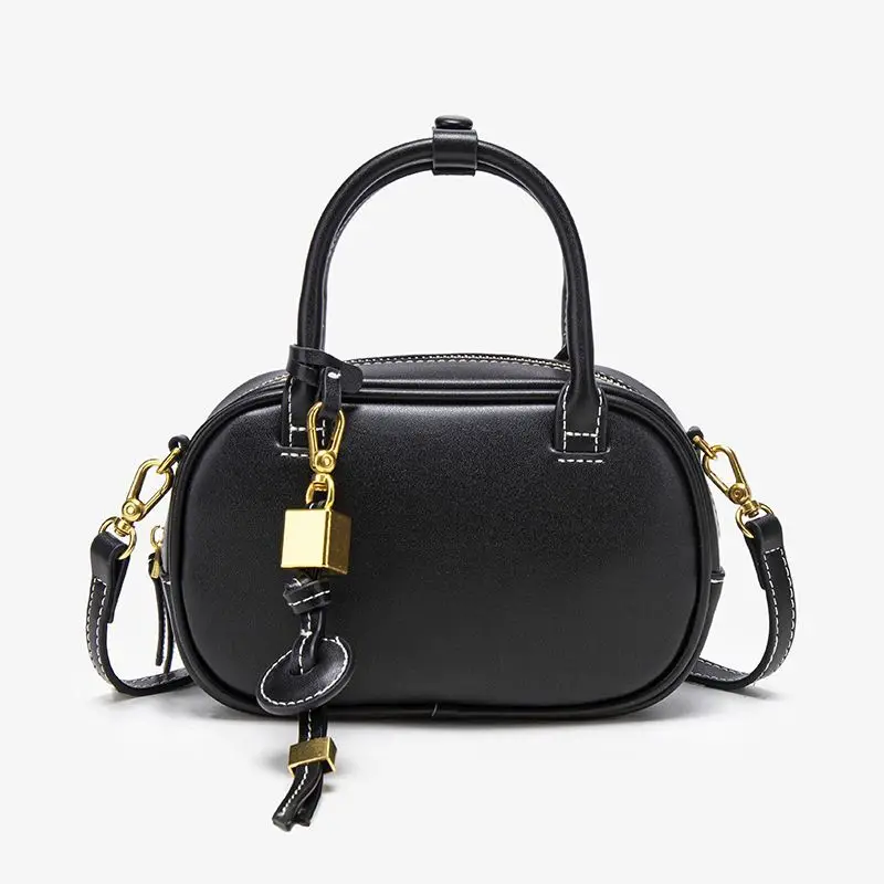 

МИНИ-сумка TOPSTITCHED, женская винтажная сумка через плечо с широким ремешком, женские роскошные дизайнерские сумки, однотонная маленькая сумка через плечо