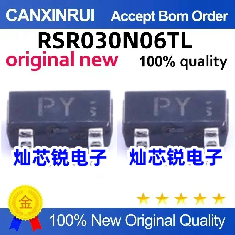 (5-100 pieces) RSR030N06TL RSR030N06 silk screen PY PY1 PYI SOT23-3