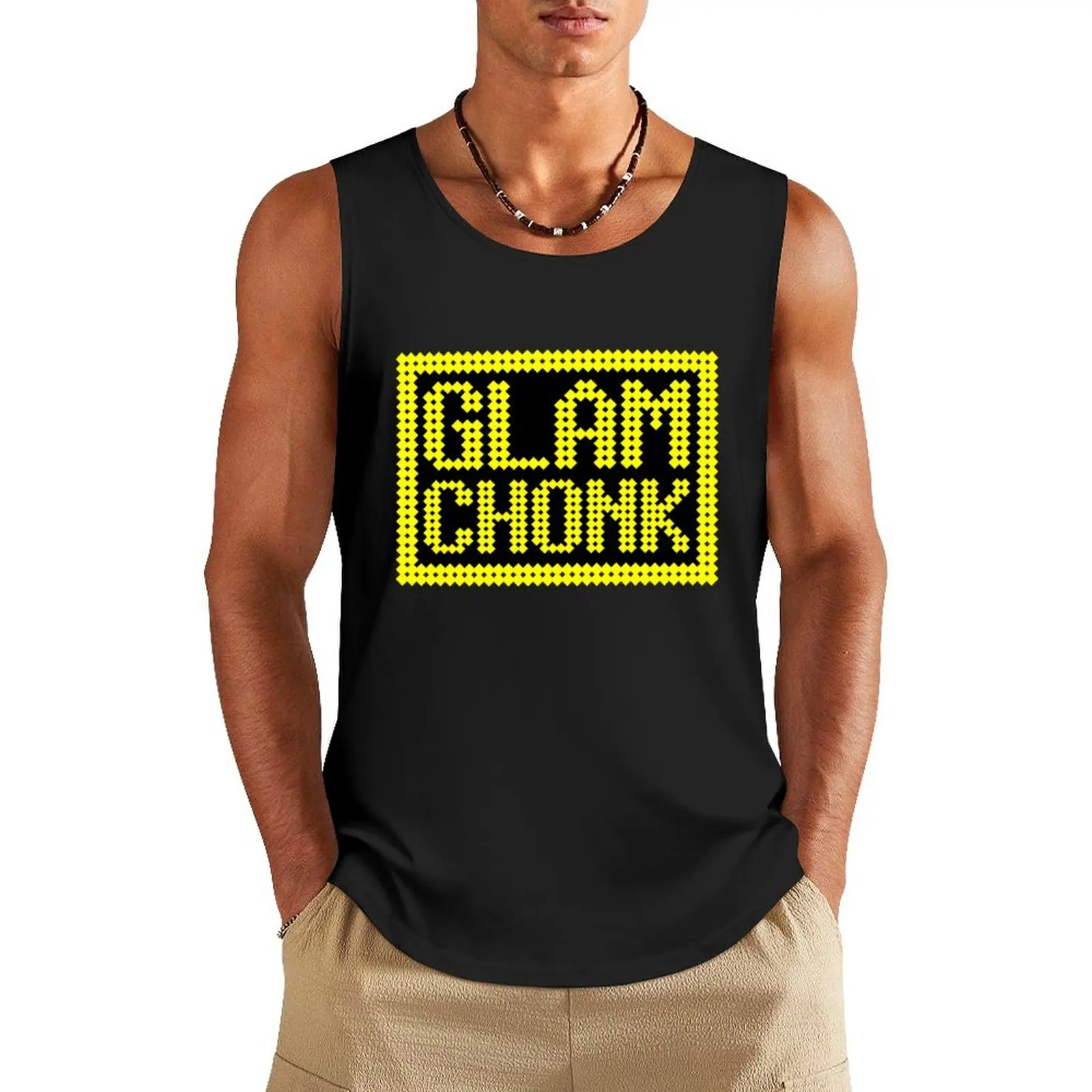 

Glam Chonk Tank Top t shirts summer 2025 men clothes muscular man