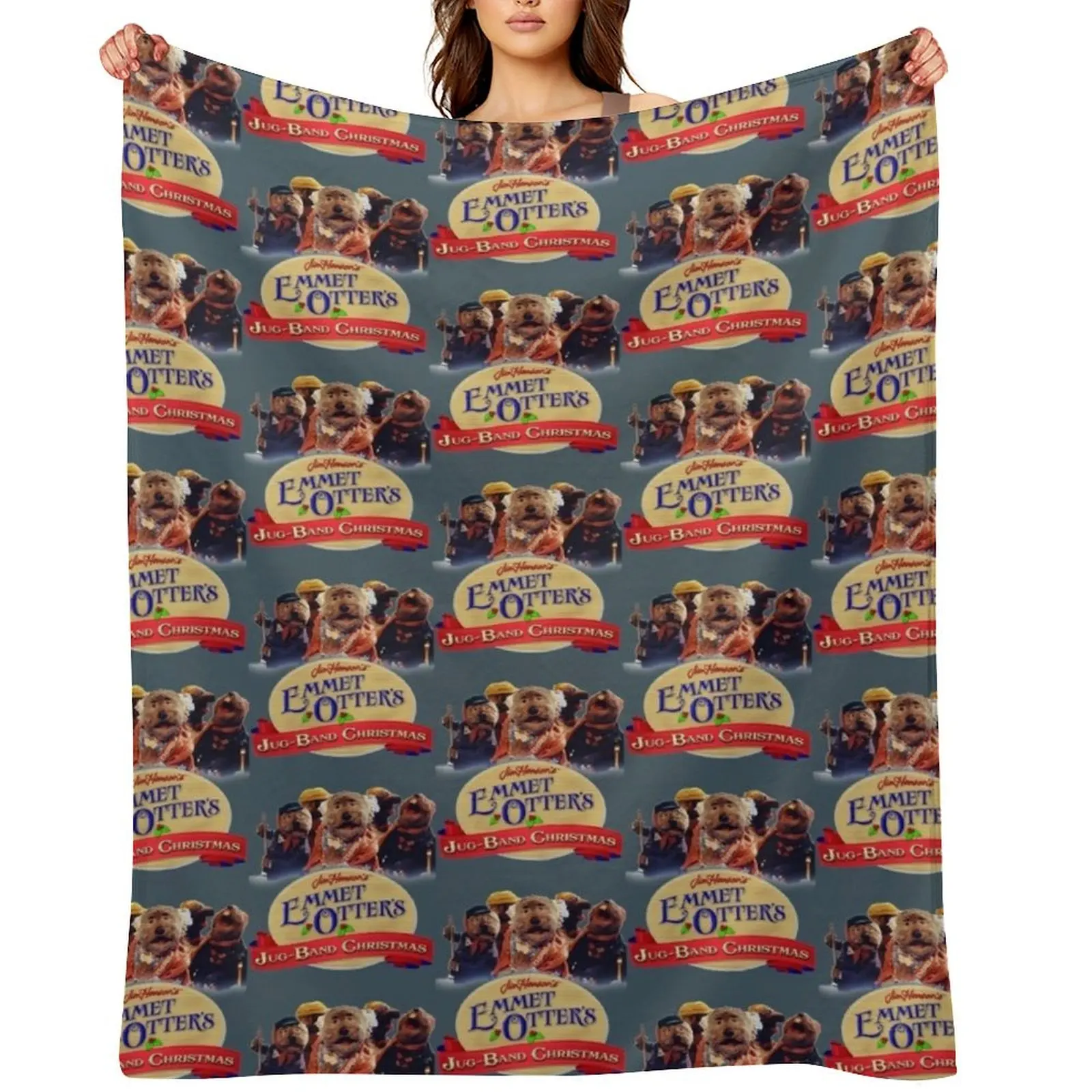 

emmet otters jug band christmas Throw Blanket cosplay anime Camping Hairy Soft Blankets