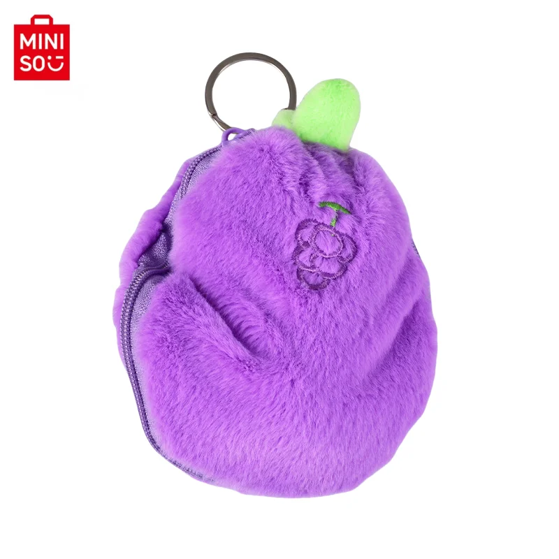 MINISO 10CM Creativo Doll Design Giocattoli Carino Frutta Mini Borsa Portachiavi Ciondolo Luce Morbido Coniglio Auto Peluche Portachiavi Regali di Pasqua