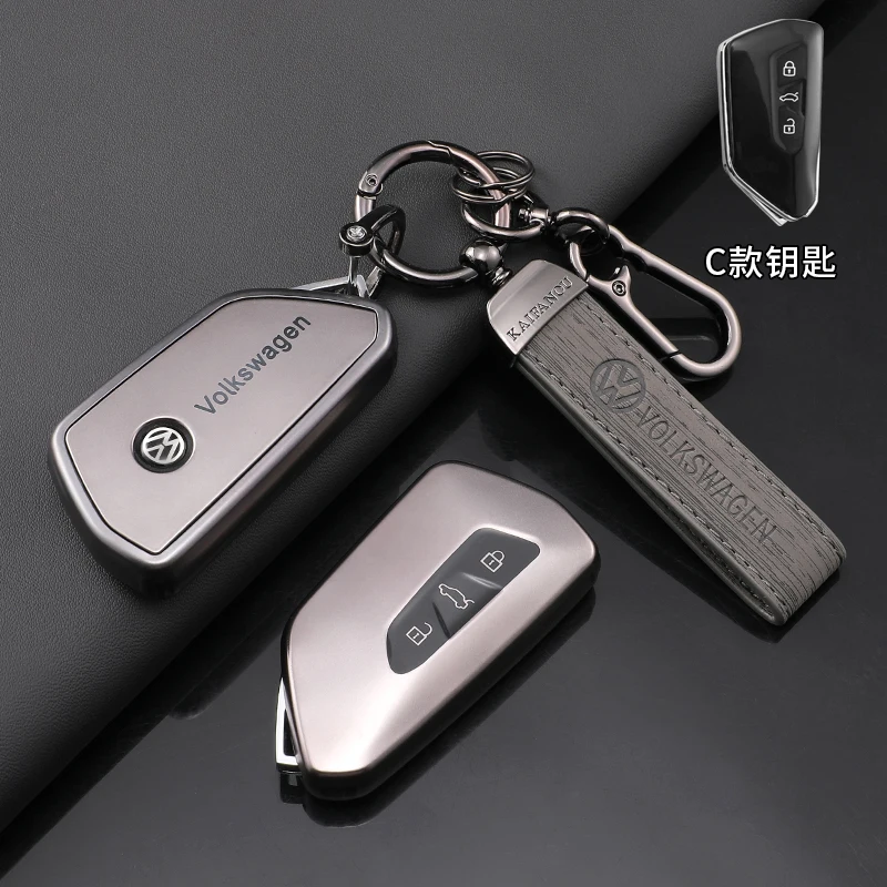 Hub Caps Fashion TPU Car Smart Remote Key Fob Case Cover Protector Shell Bag For VW Volkswagen Golf 8 MK8 2020 Keyless Keychain