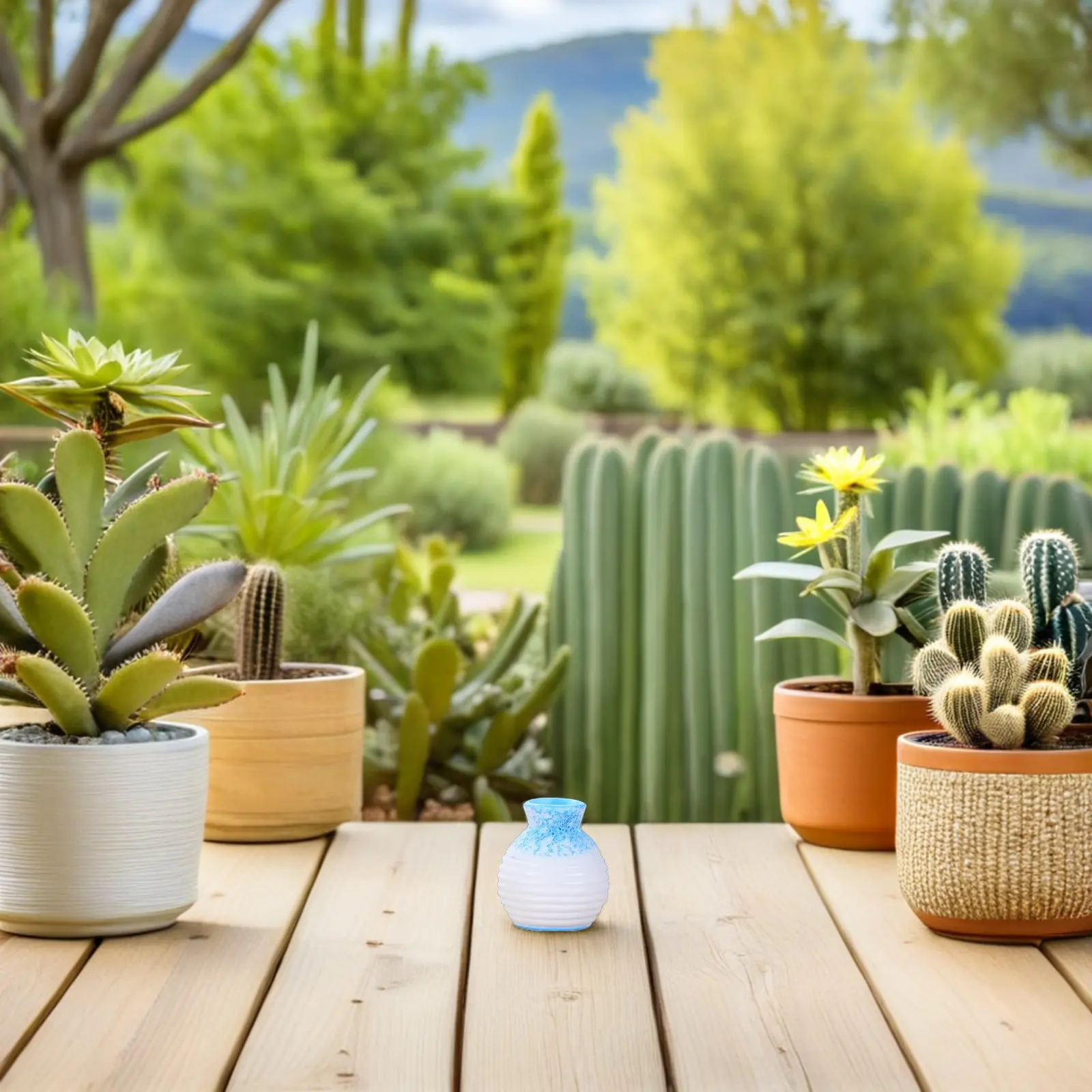 

12Pcs Miniature Resin Tiny Flower Bottle Ornament Mini House Accessories Desktop Decoration for Home Office Study Room