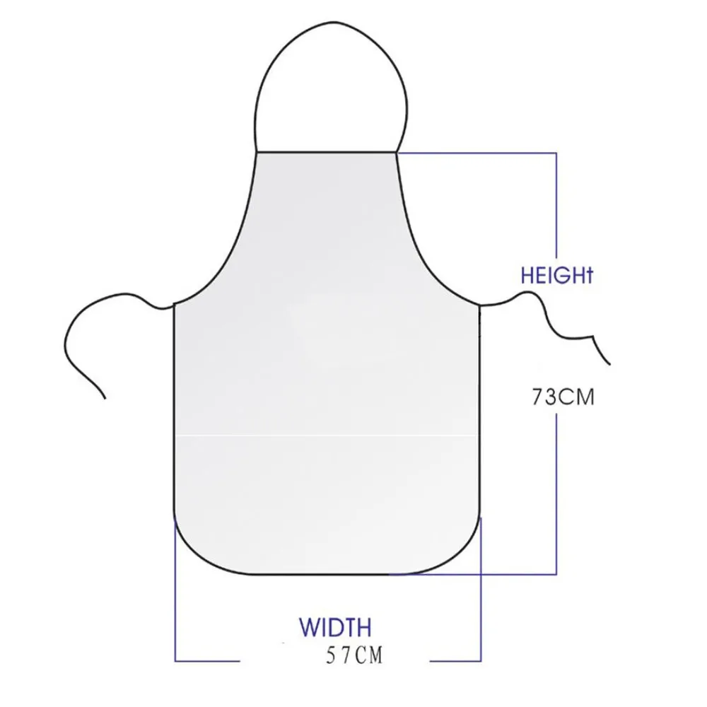 Apron Printing Fun Household Kitchenapron Household Adult 1pc Cleaning Housekeeping Work Aprons For Women With Pockets Cooking