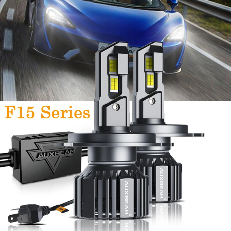 

AUXBEAM 2 шт. F15 серия 1:1 галогенный размер одиночная медная трубка рассеивание вентилятора встроенные светодиодные лампы для фар