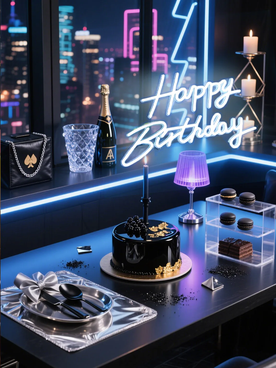 لافتة ديكور نيون LED لحفلات أعياد الميلاد - ضوء حروف يعمل بمنفذ USB، مناسبة لكشك الصور المفاجئة لمهرجان النادي المنزلي