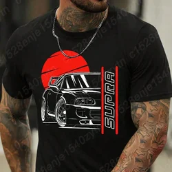 Men's Car Letter Print Short Sleeve T-Shirts, Funny Car Lover T-shirts, Casual Crew Neck Graphic Tees Tops, Men's Clothing