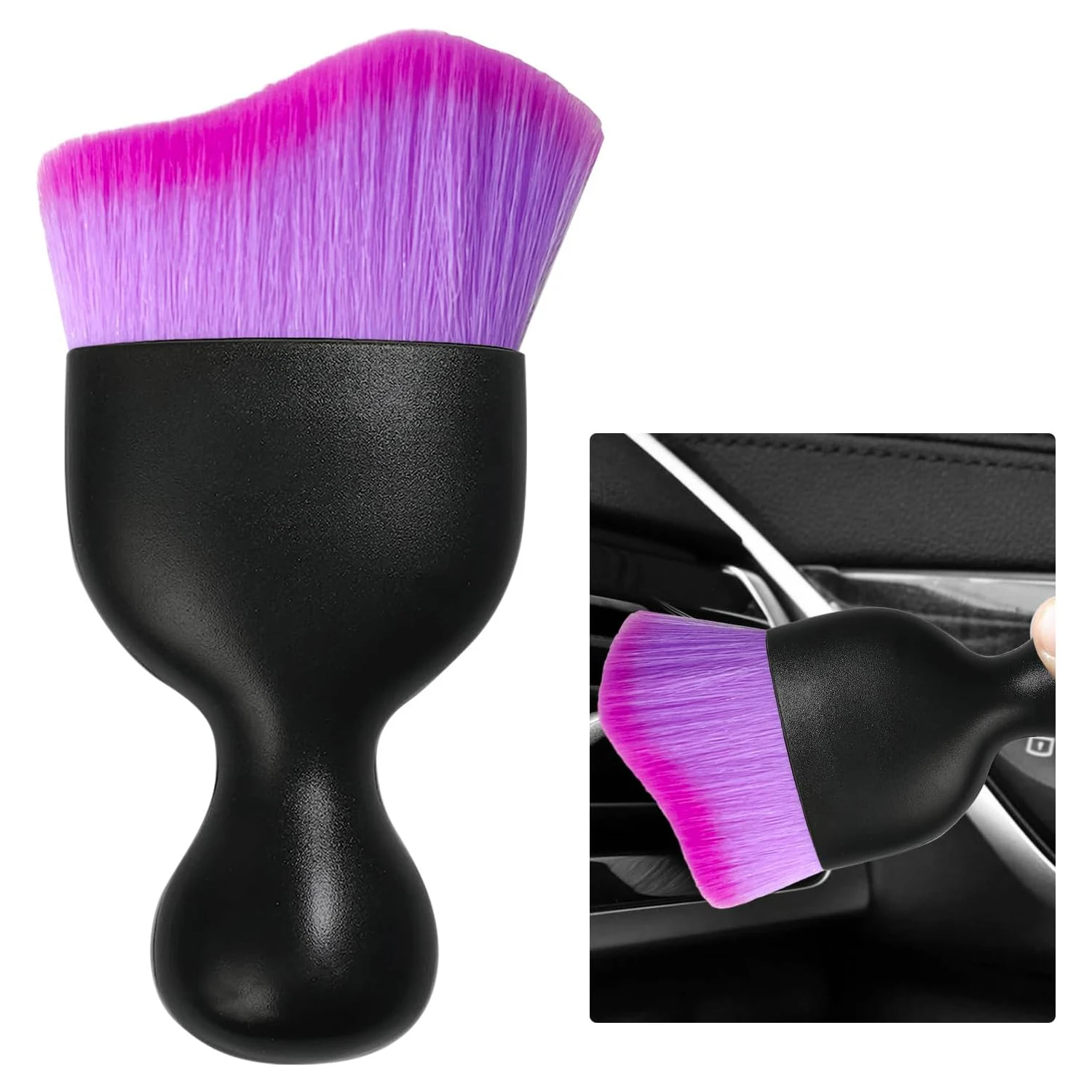 

Car Interior Dust Brush Car Detailing Brush Soft Bristles Detailing Brush Dusting Tool for Car Dashboard Air Conditioner Vents