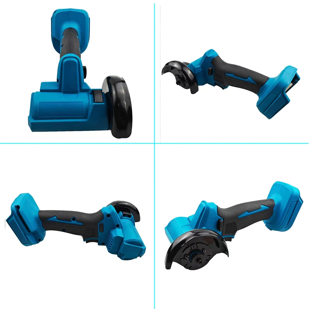 Mini Angle Grinder 3 Inch Cordless Polishing Machine Cutting Grinder + 2 Cutting Disc Power Tool Fit Makita/Dewalt 18V Battery