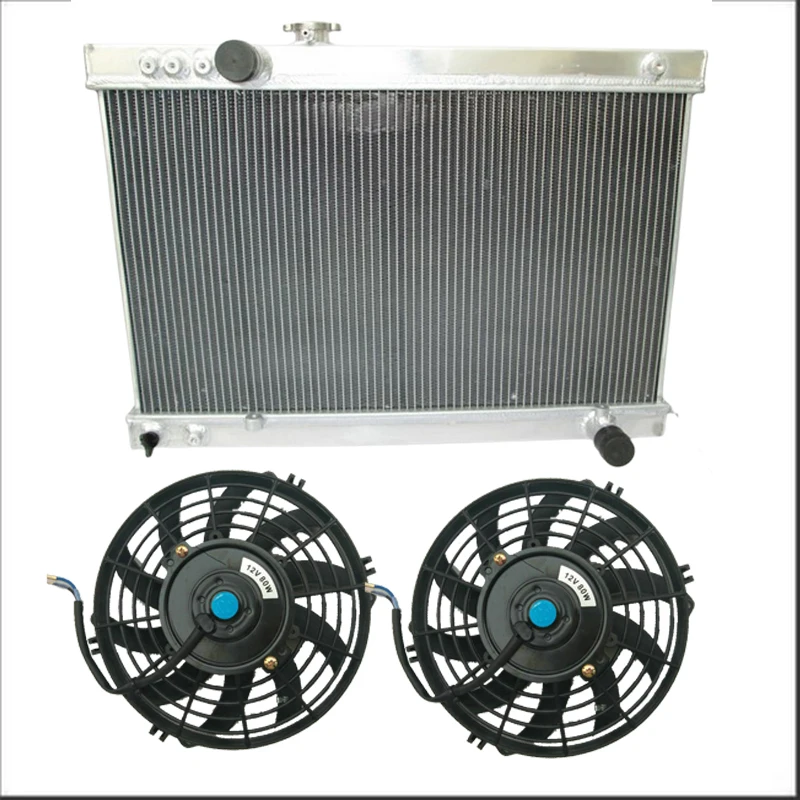 

3Row Aluminum Radiator + Fans For Toyota Supra MK3 JZA70 A70 3.0L Turbo MT 7MGTE 7MGE MA70 1986 1987 1988 1989 1990 1991 1992