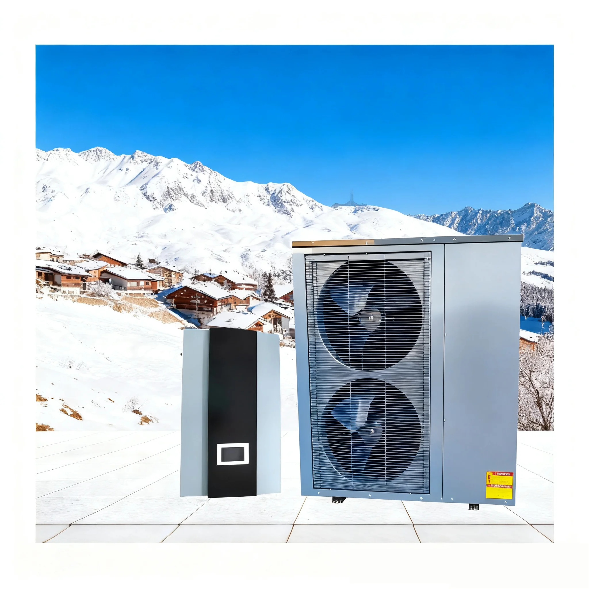 Folansi 22kw Full  DC Inverter Split Heat Pump Heating and Cooling Hot Water 240V 380V WIFI Controlled Low Noise Nice Price