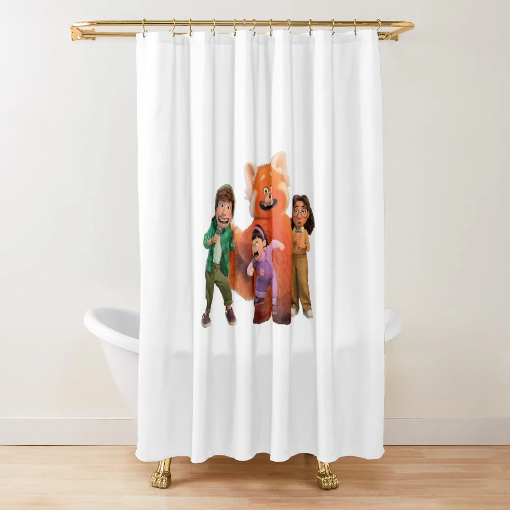 

Turning red ,Turning red characters, Turning red 2022 Shower Curtain Waterproof Shower And Anti-Mold Bathroom Accessory Curtain