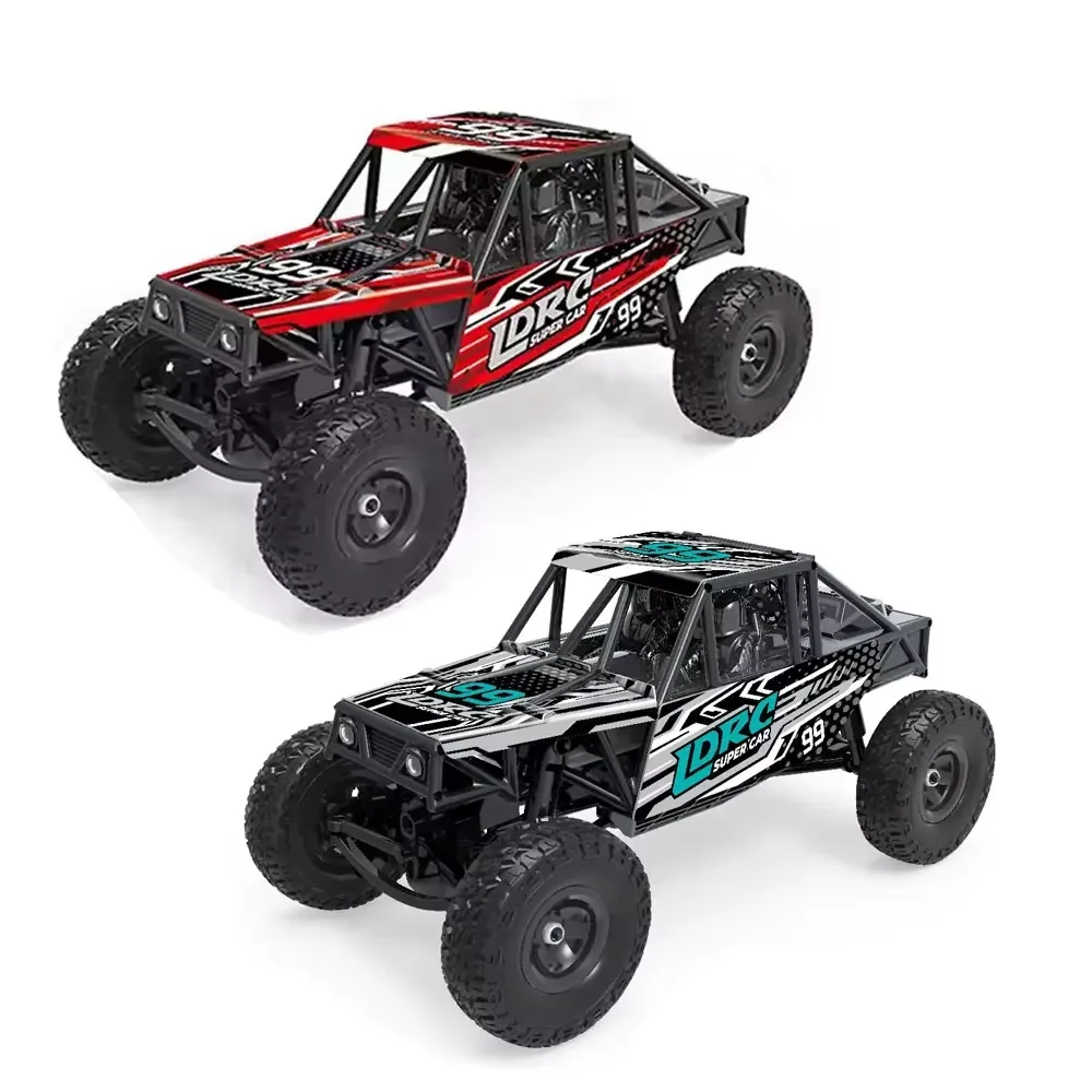 

LDRC 1:18 4WD RC Crawler Car, Off-Road Remote Control Climbing Vehicle with LED Lights, Rock Crawler Toy Gift for Boys Adults