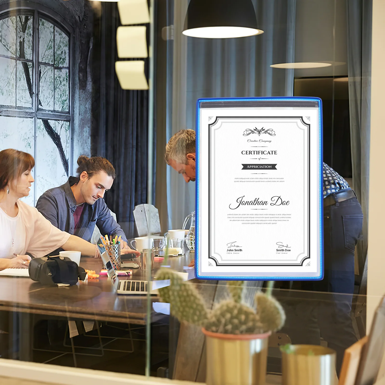 

Refrigerator Magnetic Organizer Pocket for Whiteboard Markers Document Storage Hangable File Pouch Office Home Fridge Supplies