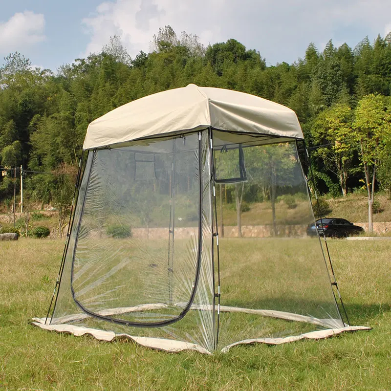 مظلة دافئة مقاومة للماء من مادة PVC تتسع لـ 3-4 أشخاص مع غطاء مطر إضافي، مأوى مقاوم للطقس على شكل شريط التماس، طويل ما يكفي #4