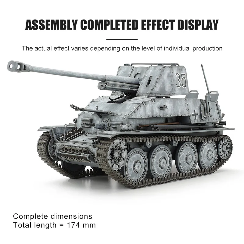 TAMIYA-Kit de maquette de char assemblé, 35248 Marder III Sd. K202.. 139, 7.62cm, 1/35