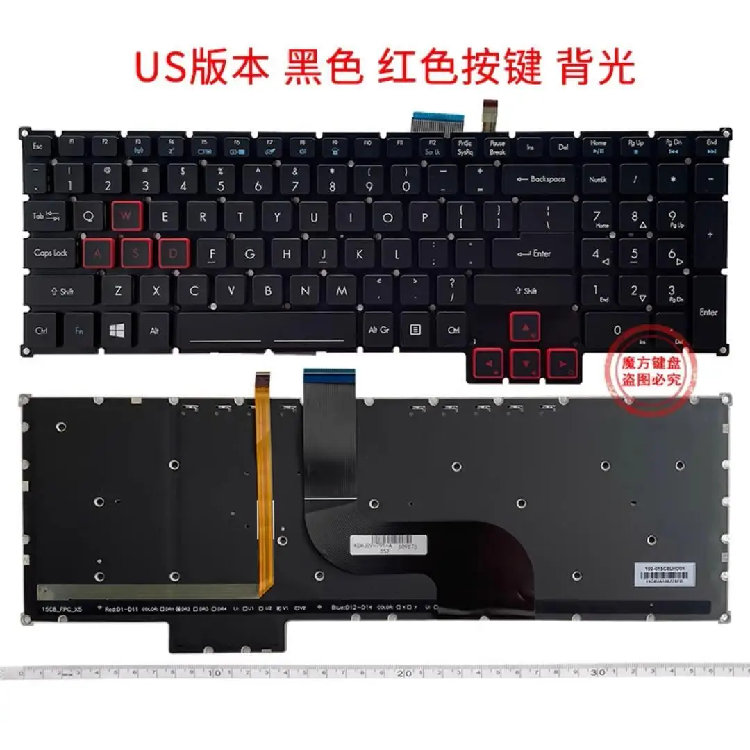 

FOR ACER G9-592 G9-592G G9-593 G9-792 G9-793 GX-791 GX-792 US Backlit Keyboard