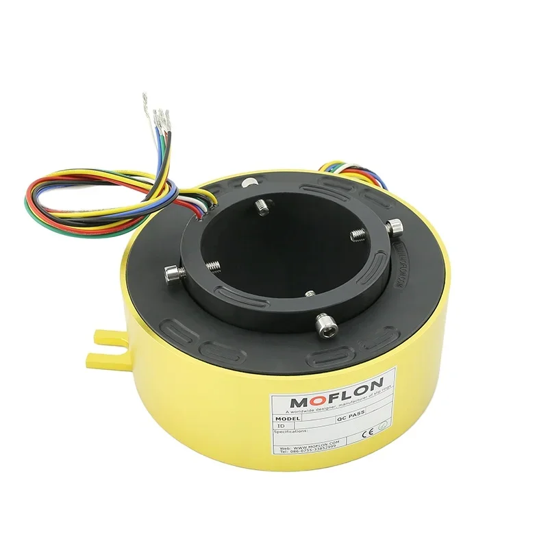 Ring Kontak Listrik Geser, Konektor Listrik Berputar, Ring Kontak Putar Melalui Lubang, Sambungan Putar Dengan Diameter Dalam 80mm Diameter Luar 158mm