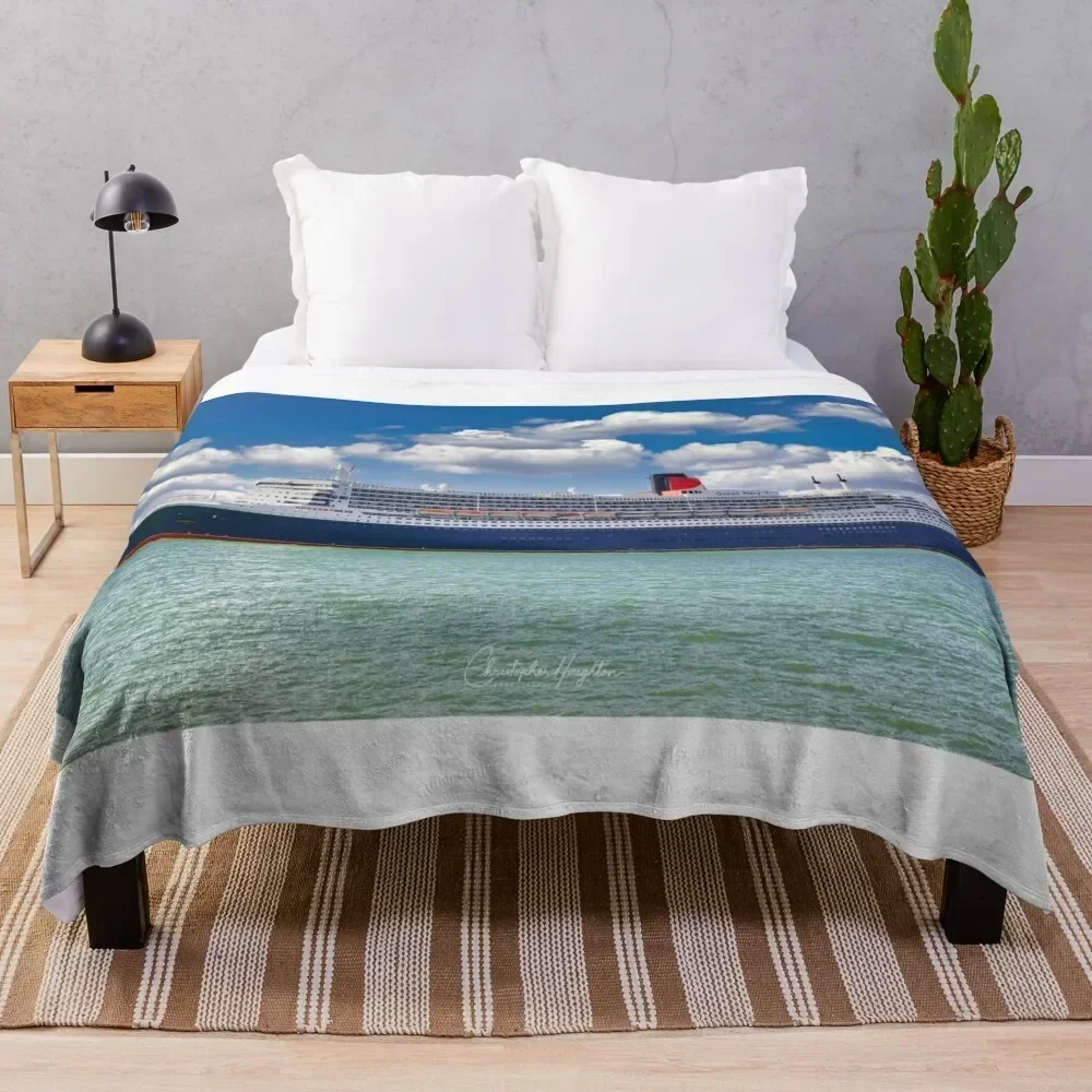 

Queen Mary 2 Throw Blanket Shaggy Furry Soft Blanket for Bedroom Living Room