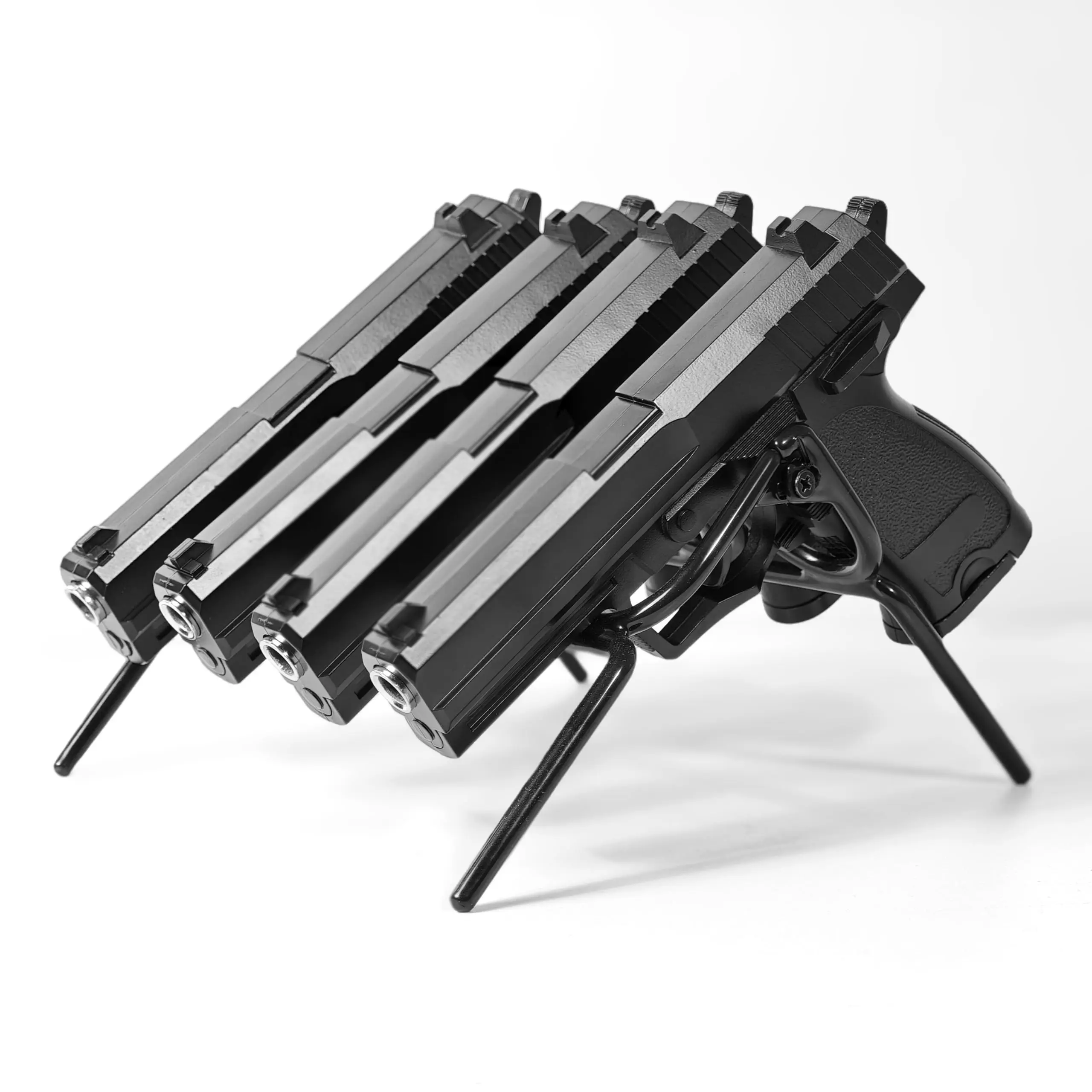 

Tactical Pistol Rack for 4 Handgun Pistol Holder Gun Cabinet Storage & Organized Universal for Most Compact Pistols & Revolvers