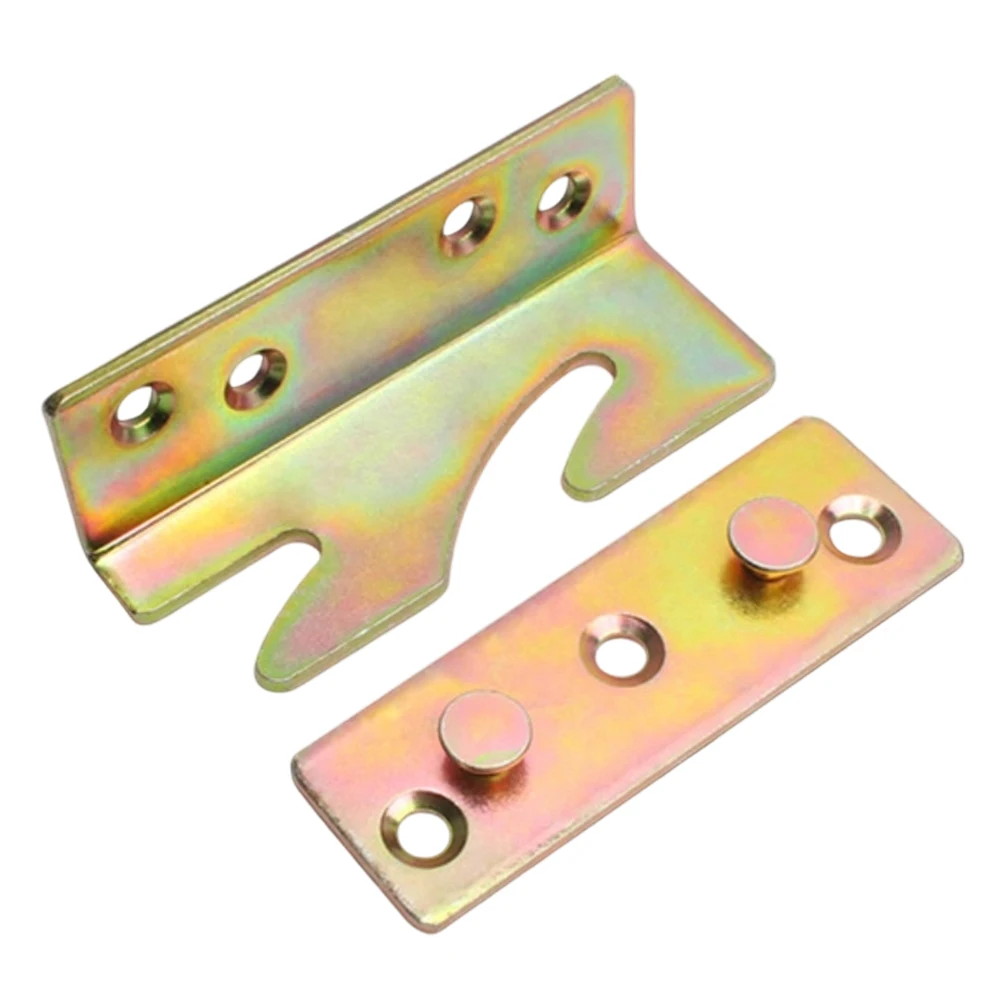 Pack of four bed frame support brackets for For Wooden furniture hinges enhanced stability prevents sagging 85 28mm