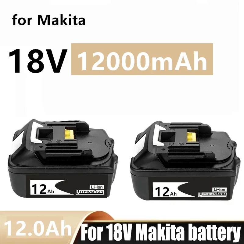 

100% Compatible For Makita 18V 6.0Ah Rechargeable Power Tool Battery Lithium ion Replacement LXT BL1860B BL1860 BL1850 DHP482