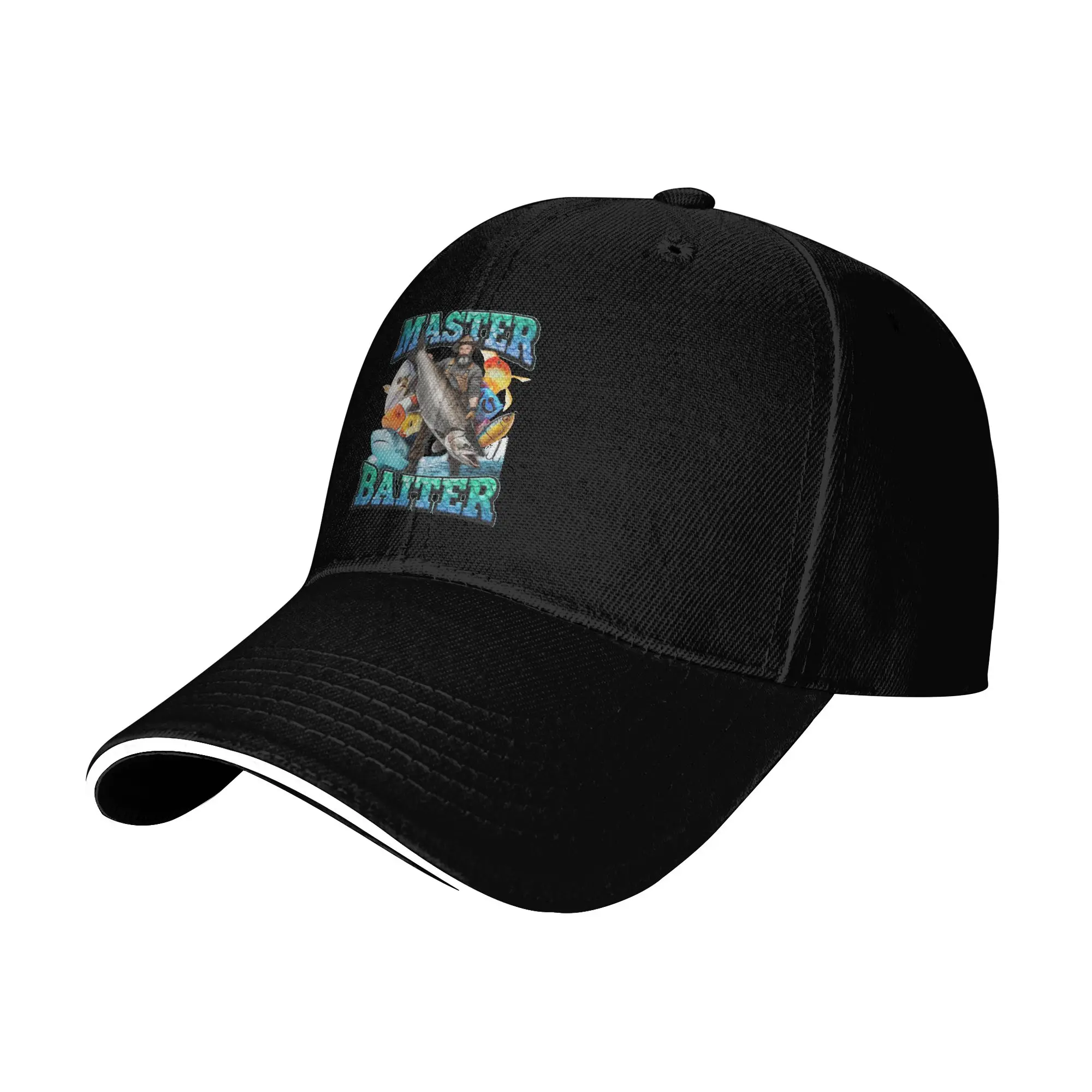 Men Women Master Baiter Hats Sport Baseball Caps Polyester  Hat Sun Caps Adjustable Fishing Hat Summer