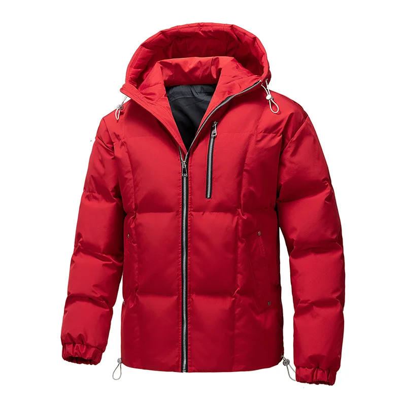 

Man Parkas Warm Thick Coat New Men's Cotton Padded Coat Winter Fashion Jacket Men Hooded Oversize Male Outdoor Casual Clothing