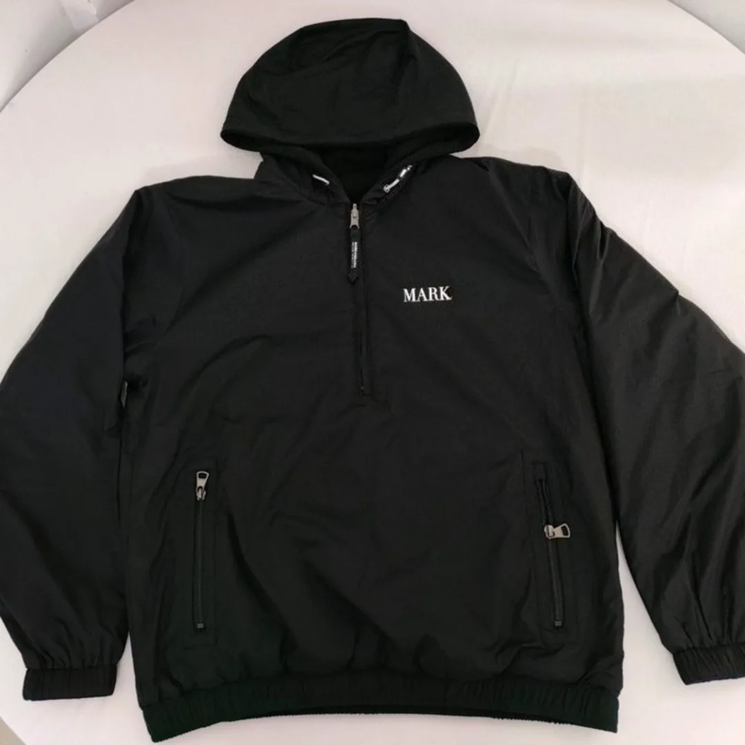 Men's Golf Reversible Jacket 2026 Fall New Original Korean Thermal Letter Print Warm Breathable Soft Casual Versatile Cozy Daily