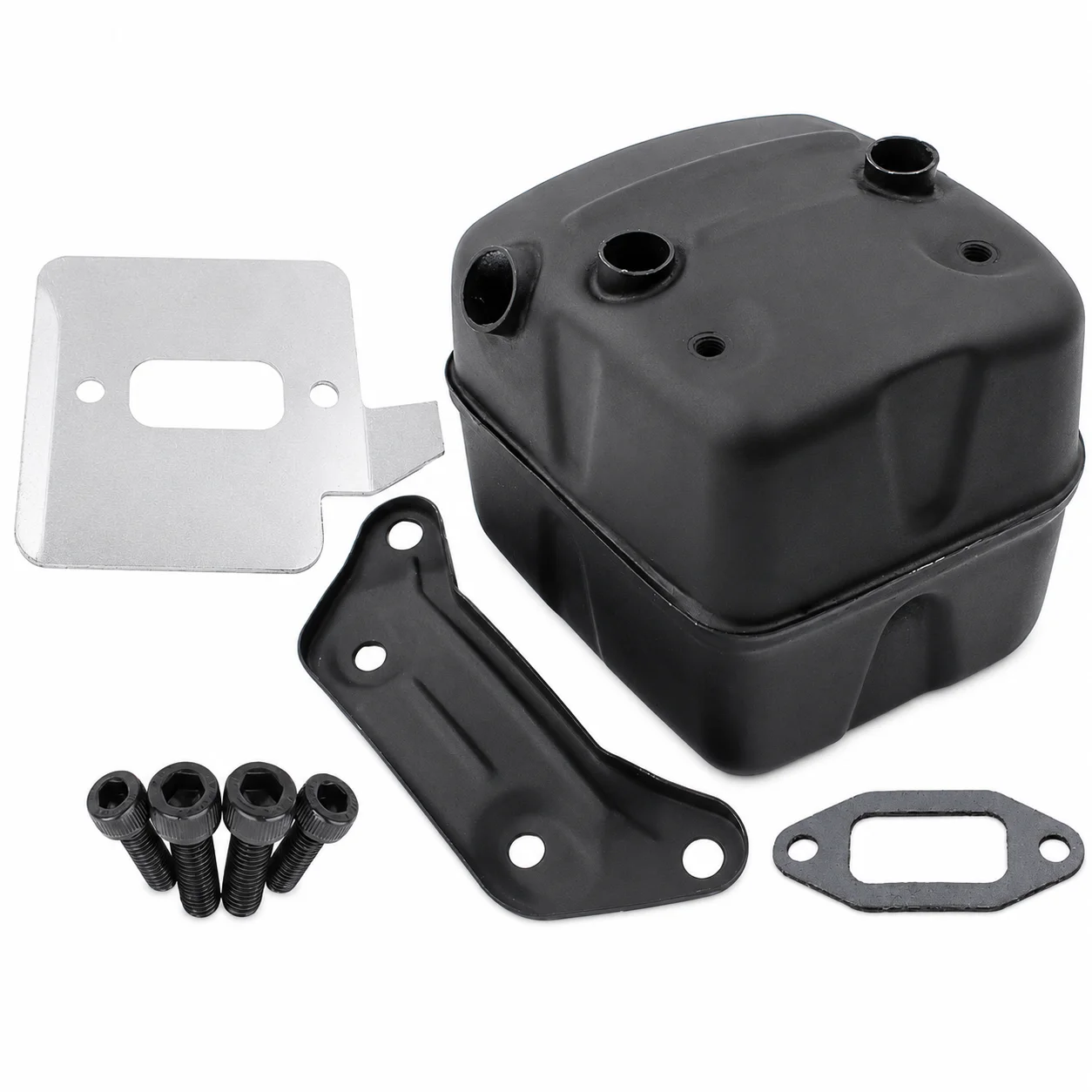Exhaust Muffler Kit Replaces 503765302 For Jonsered 2065 2165 2071 2171 CS2165 CS2166 CS2171 with Gasket Bracket Cooling Plate