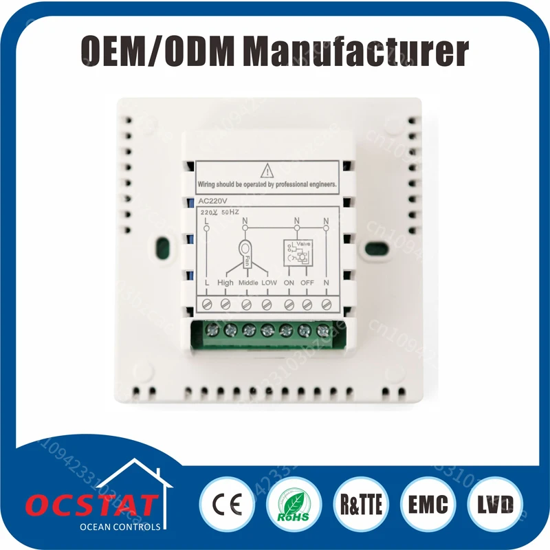 Fan Speed Adjustment Central Air Conditioner Controller FCU Cold Room Thermostat