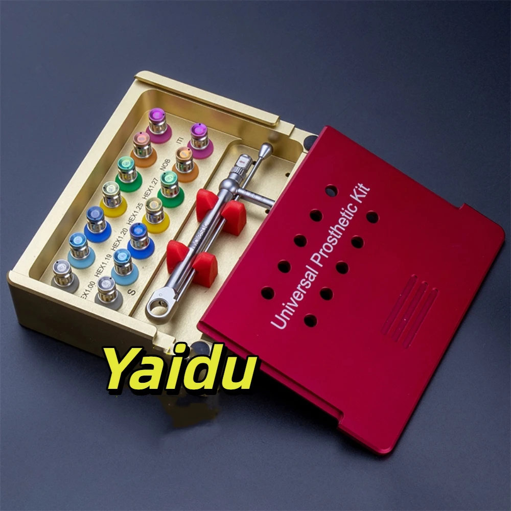 1 Set Dental Universal Implant and Repair Tool Box Oral Abutment Screwdriver Aochita NOB Torque Wrench