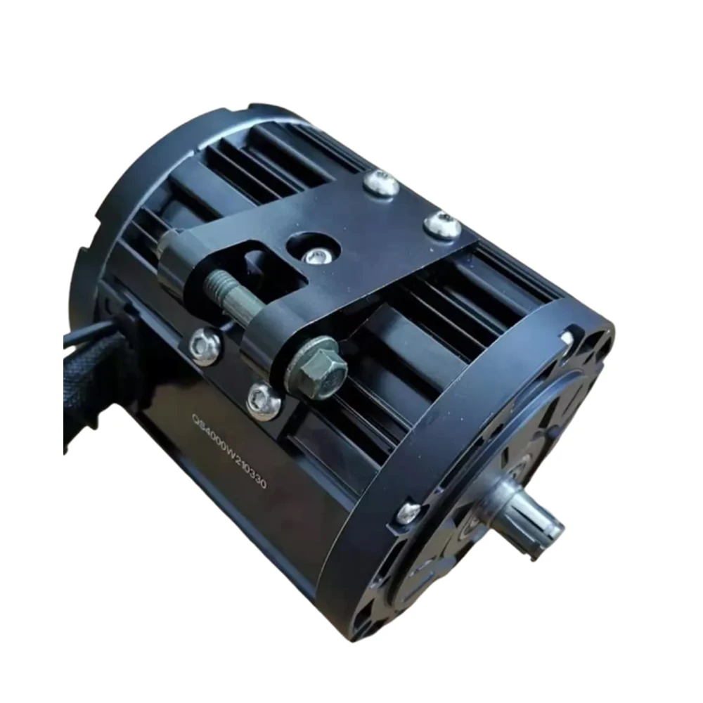 QS Motor Sprocket/Belt Version 138 4000W 90H V1 Mid Drive Motor 72V Electric Motor 100kph PMSM Motor for Electric Motorcycle