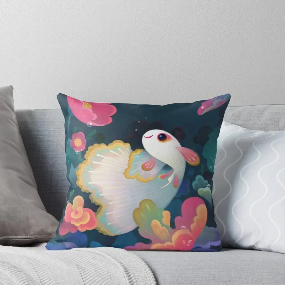 

Flower guppy Throw Pillow Luxury Room Decorative Cushions Anime Cushion Cover For Sofa pillow