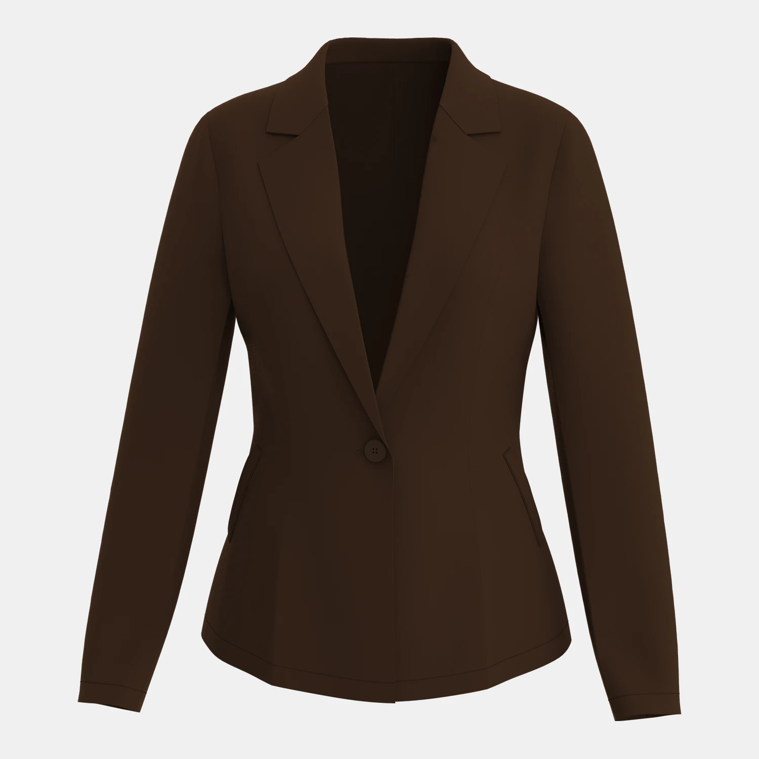 Mia Muse  Women's Autumn Winter Blazers Long Sleeve Lapel Neck Single Business Breasted Blazers