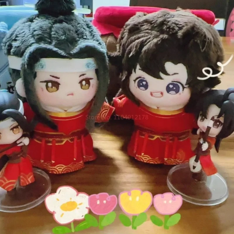 10 سنتيمتر ملابس دمى مو داو زو شي الطرفية أنيمي وي Wuxian Lan Wangji الشكل دمية ركوب الرماية دعوى الديكور الملابس Gif