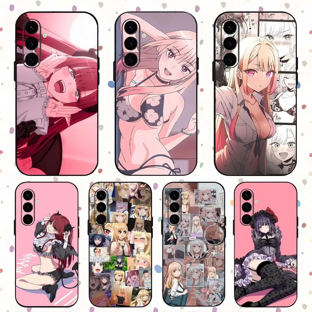 

Hot Kitagawa Marin Anime Phone Case For Samsung Galaxy S25 S24 S23 S22 S21 S20 Plus Ultra Note20 Soft Black