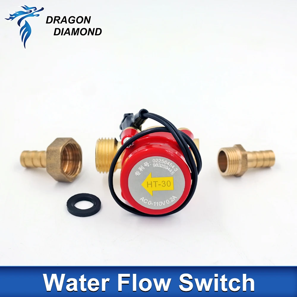 1PC Water Flow Switch Sensor Caliber 8mm 10mm 12mm For CO2 Laser Engraving Cutting Machine Laser Accessories - view 6