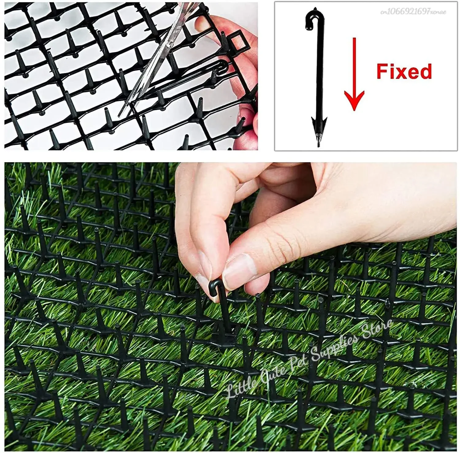 Cat Thorn Mat Dog Garden Anti-Cat Dog Outdoor Supplies Feces Mat Cat Dog Expulsion Mat Anti-Cat Thorn Mats Protects Plants