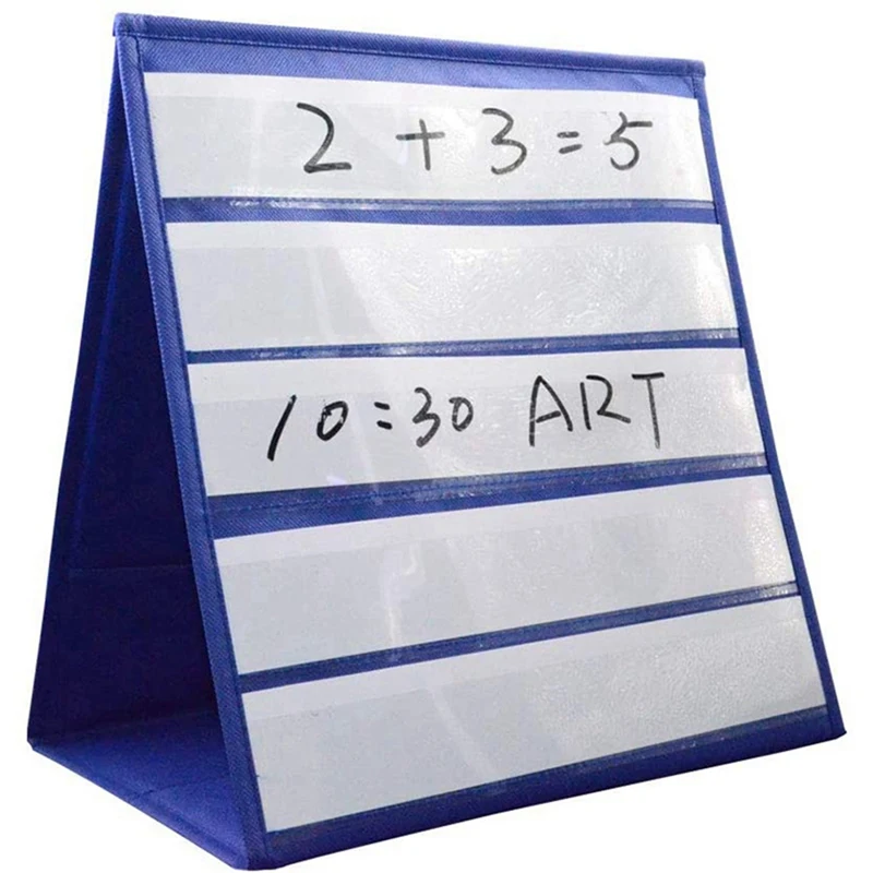 3X organizer z kieszonkami biurkowy dwustronny i samodzielny Mini kieszeń organizer z kieszonkami stojak dla poszczególnych lub małych grup (43x33Cm)