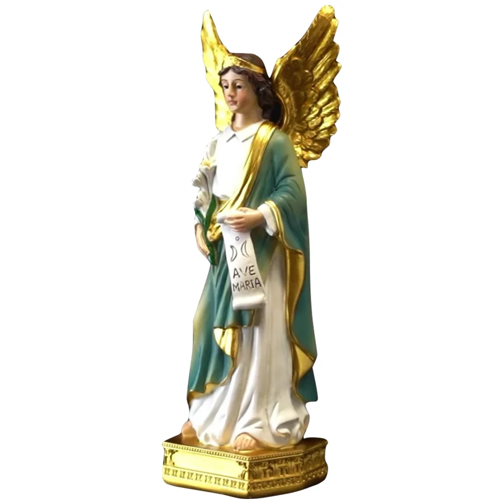 

Classic Mary Adornment Resin Statue Peaceful Graceful Home Study Bedroom Decoration Statue Figurine