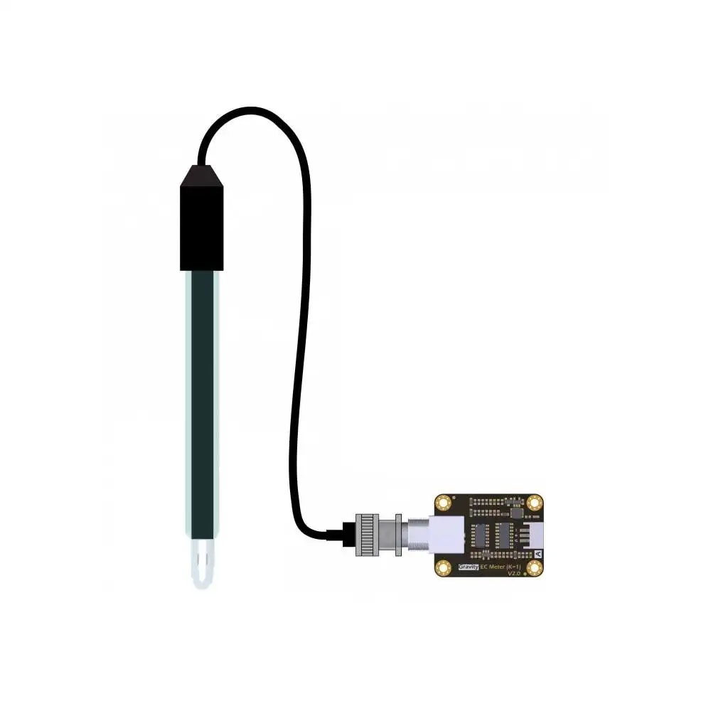 Sensor EC Arduino Sonda de conductividad electrodo sensor K=1 kit de prueba Compatible con LattePanda Arduino
