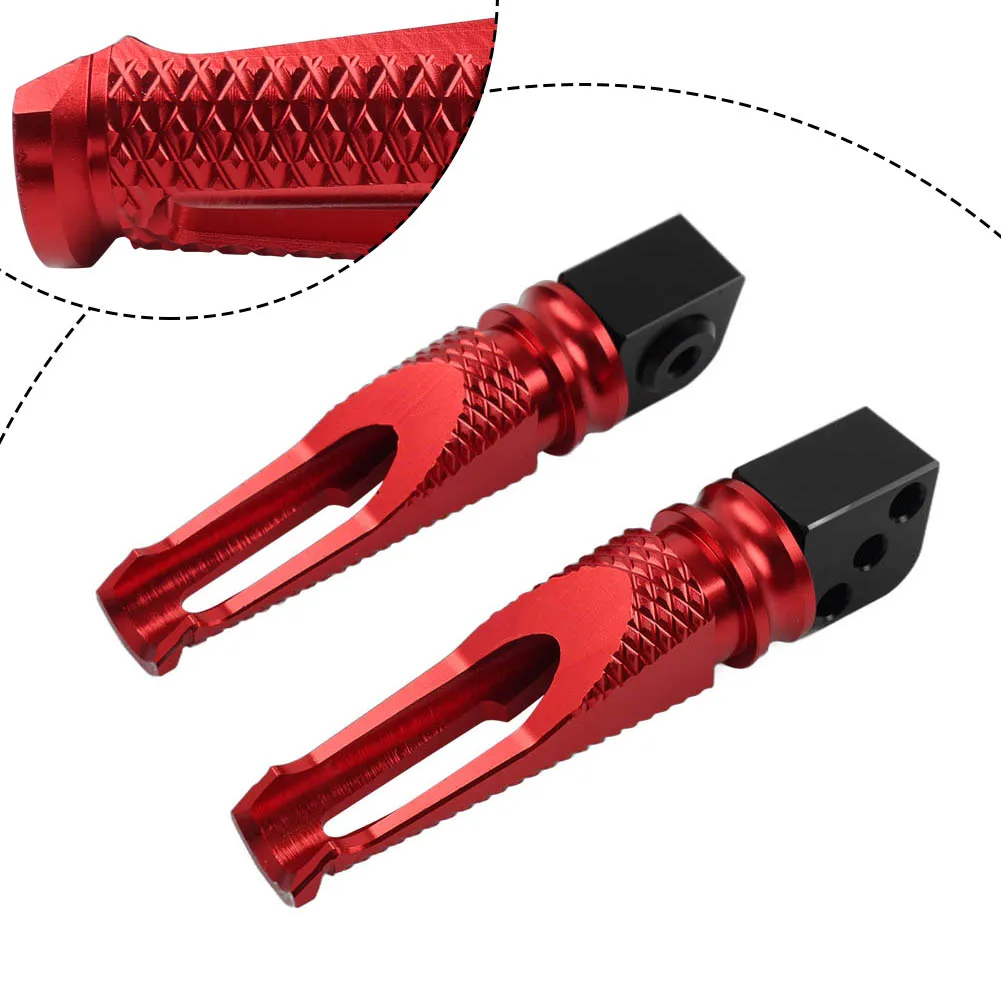 Motorbike Passenger Footrest Rear Foot Peg Pedal For Kawasaki Z300/Z400/Z650/Z750/Z800/Z900/Z1000 Aluminum Red