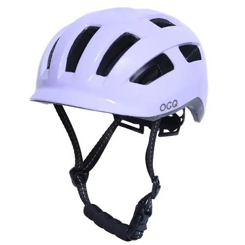 Popular casco de seguridad para ciclismo para niños OGQ, luz trasera LED genial, almohadilla interior de seda de leche de alta gama, amortiguación y bicicleta cómoda