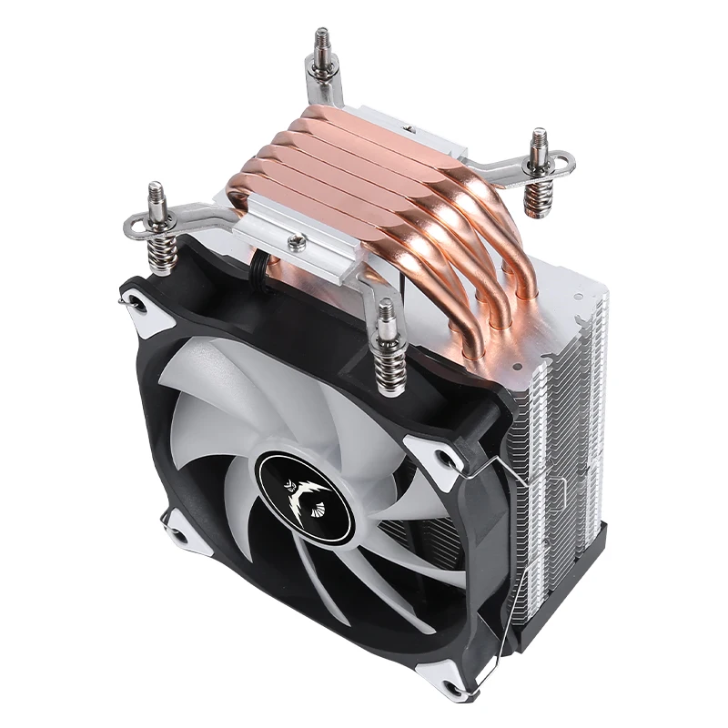 install LGA1200 1700 2011 18xx Computer CPU Cooler 120mm Fan mute 4/6 Heat Pipe Compatible i5 i7 x79 x99 PC Air-Cooled Processor view 2